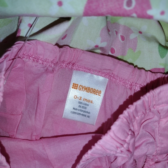 Baby Girl Gymboree Strawberry Dress, Baby Sleeveless Strawberry Dress, 2 Piece - Picture 7 of 13